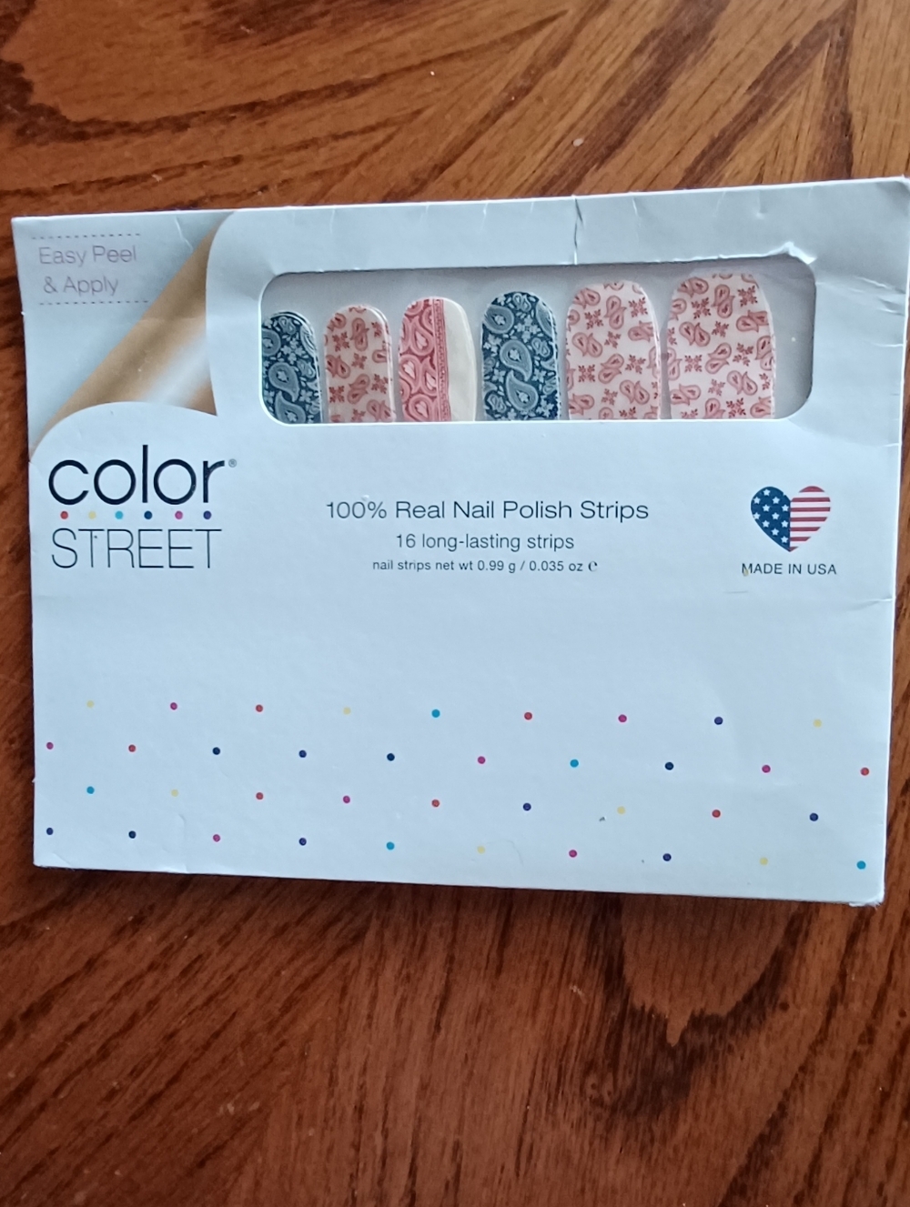RARE Color Street Real Nail Polish Strips - Going Bandanas